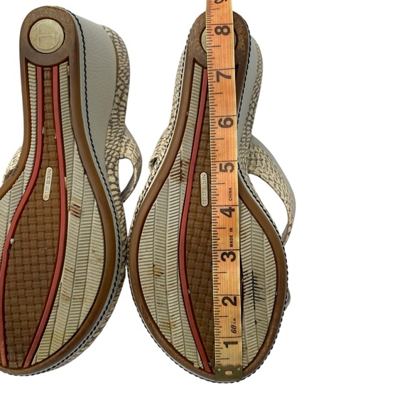 Cole Haan Women's Vibrant Orange and Tan Wedges - Picture 11 of 11